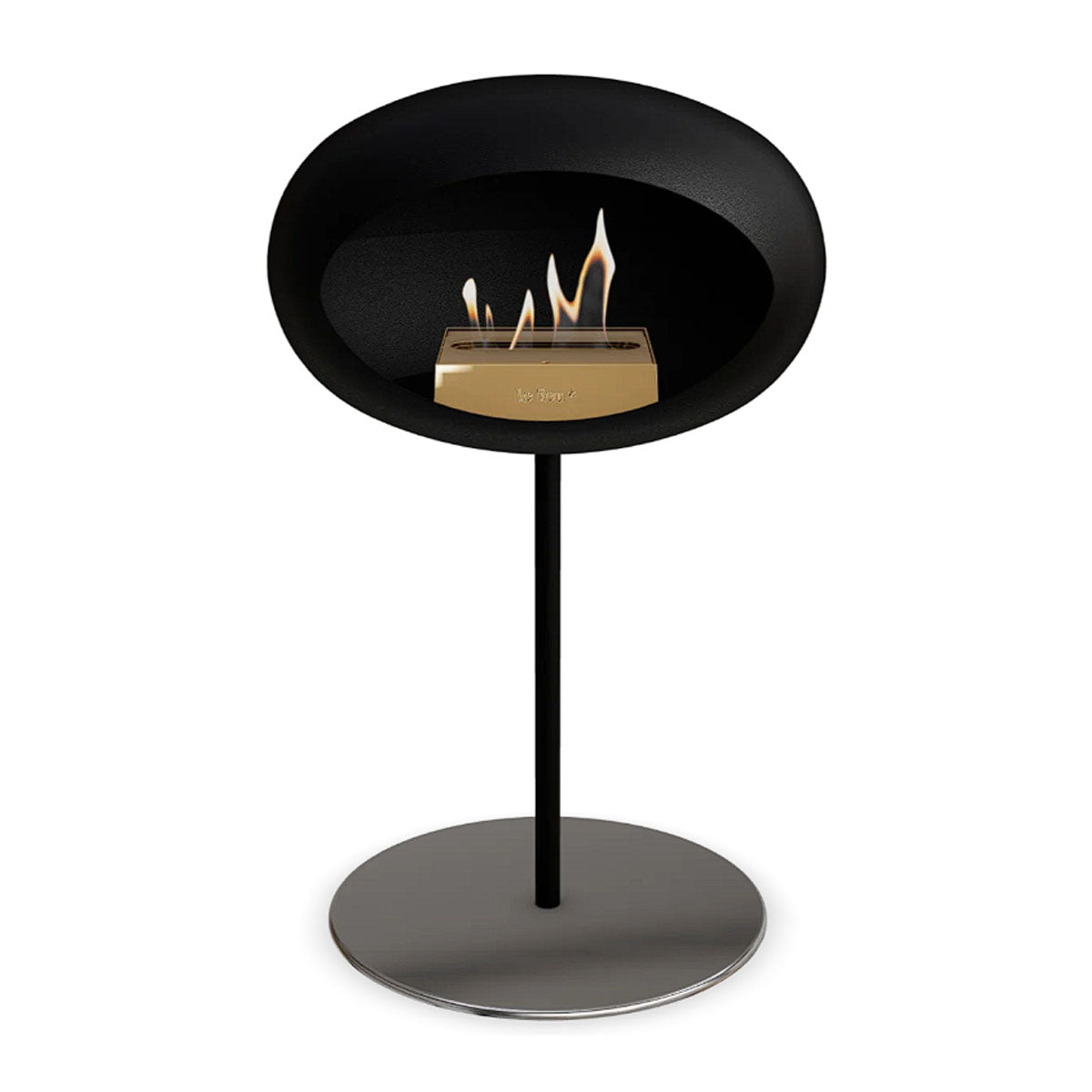 Le Feu Ground Steel Low - Black - 25mm Pole Width