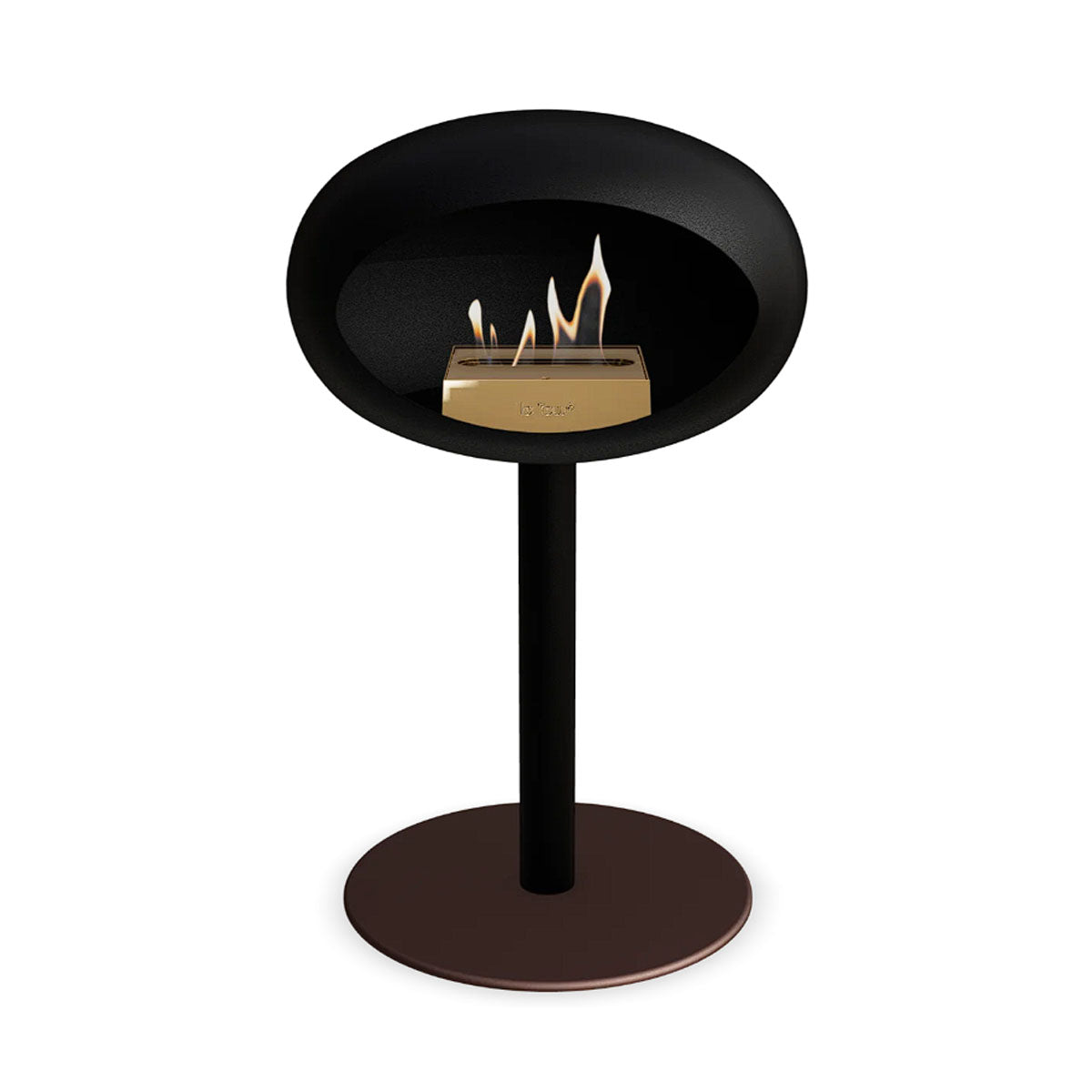 Le Feu Ground Steel Low - Black - 60mm Pole Width