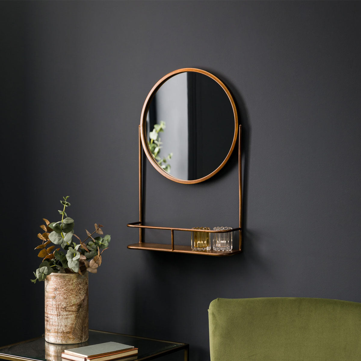 Gallery Direct Emerson Mirror Bronze 420x110x630mm