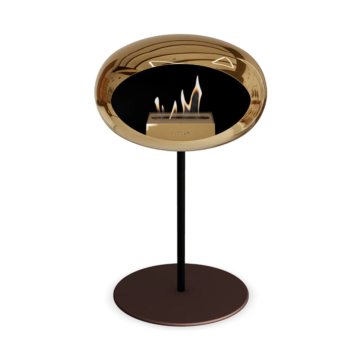 Le Feu Ground Steel Low - Chromed Rose Gold - 25mm Pole Width