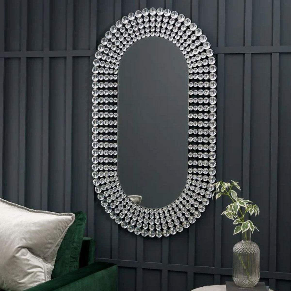 Gallery Direct Sharrington Oval Mirror 700x1210mm