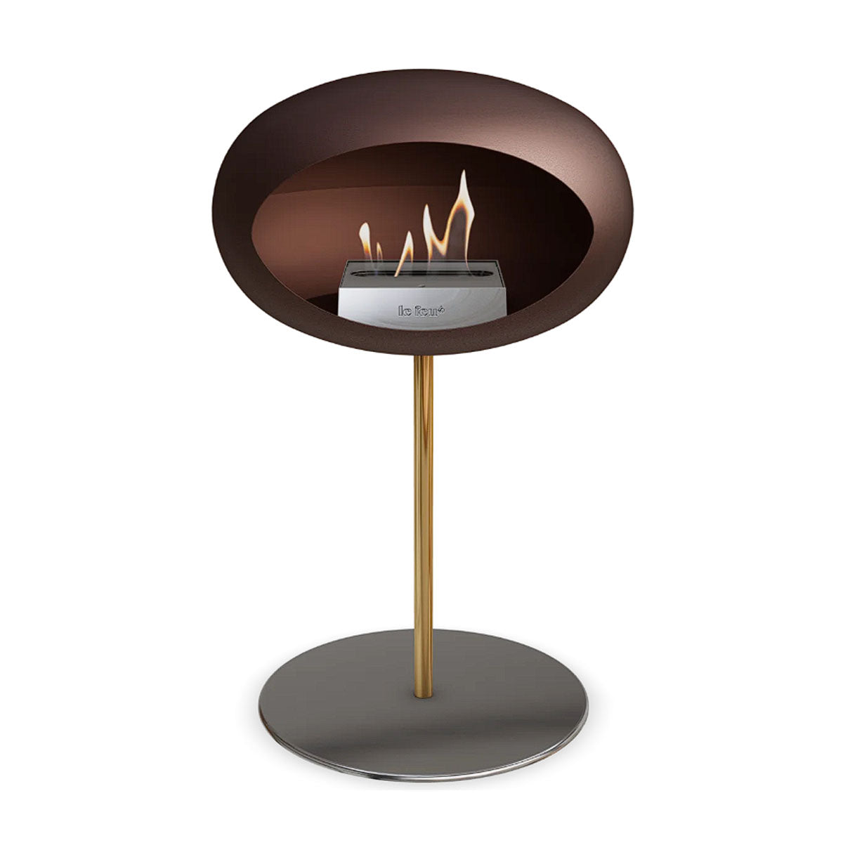Le Feu Ground Steel Low - Mocca - 25mm Pole Width