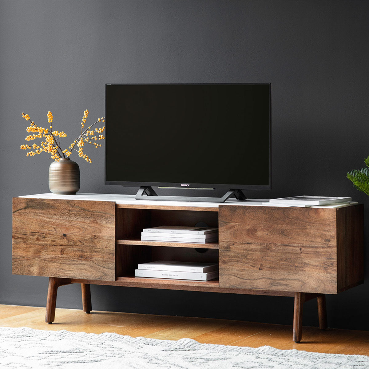 Gallery Direct Barcelona Media Cabinet 1360x380x500mm