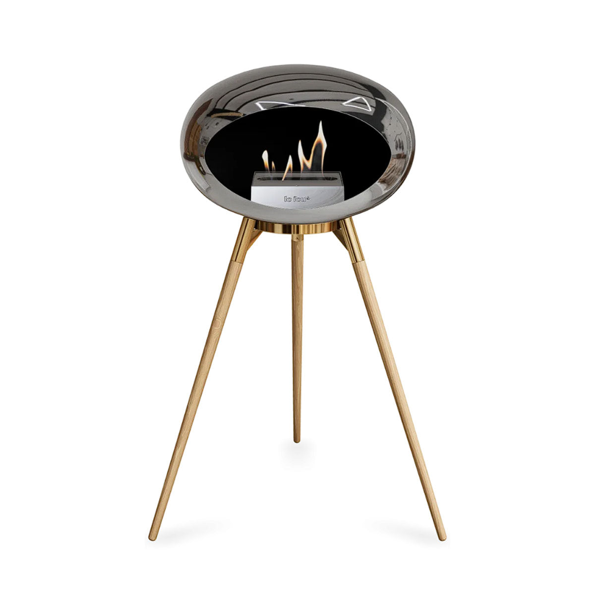 Le Feu Ground Wood High - Chromed Silver