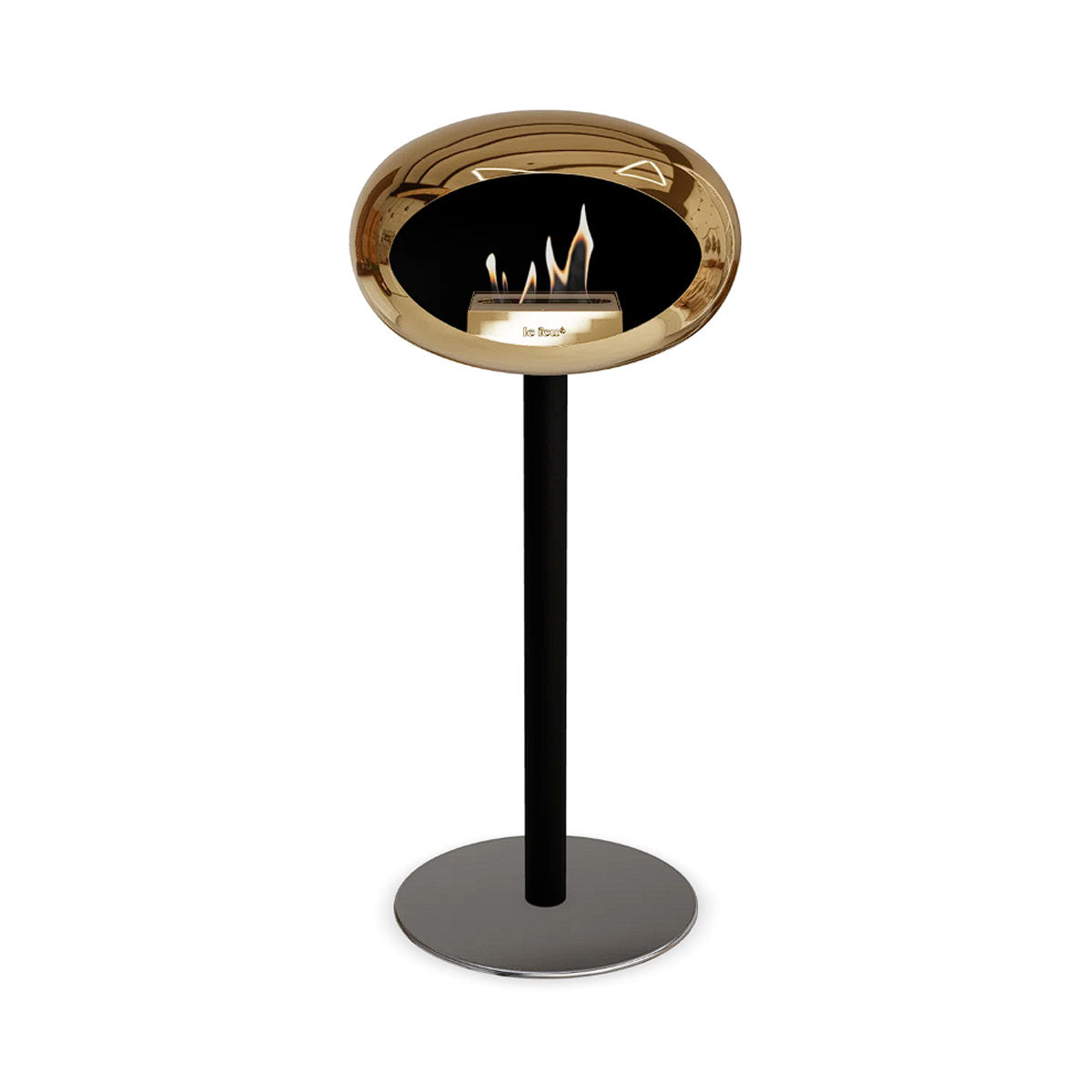 Le Feu Ground Steel High - Chromed Rose Gold - 60mm Pole Width