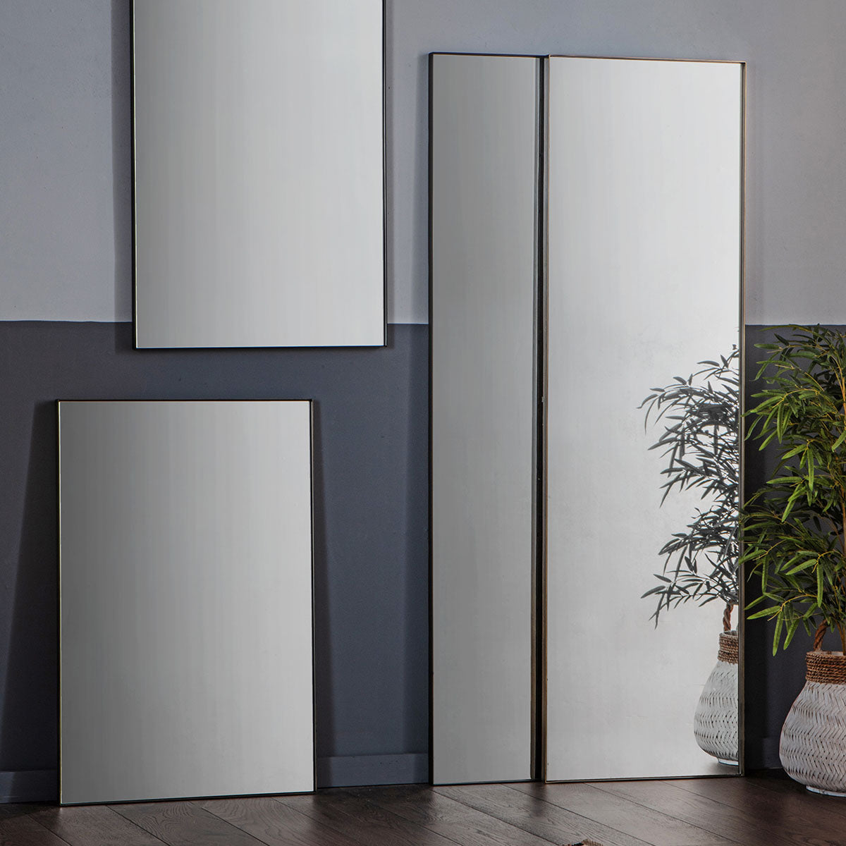 Gallery Direct Hurston Leaner Mirror Bronze 500x1700mm