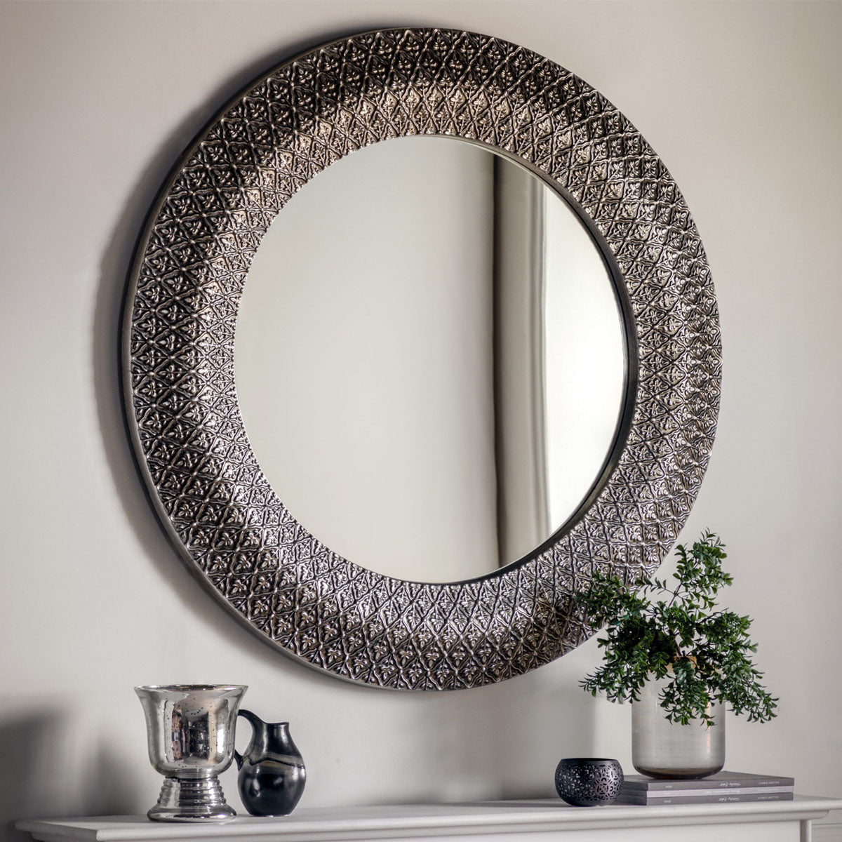 Gallery Direct Chillenden Mirror Pewter