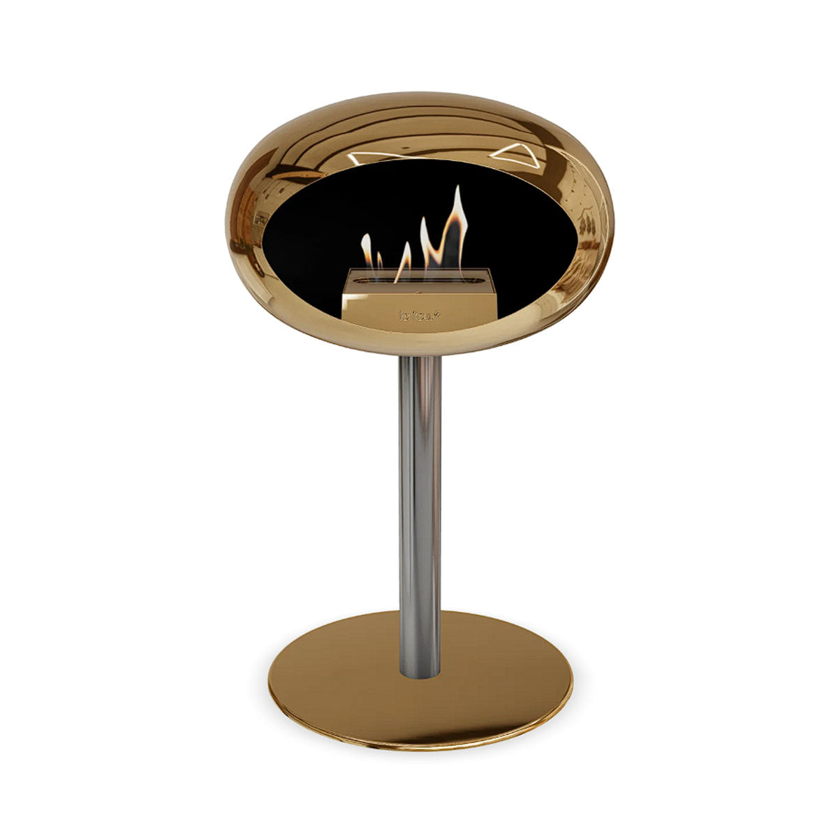 Le Feu Ground Steel Low - Chromed Rose Gold - 60mm Pole Width