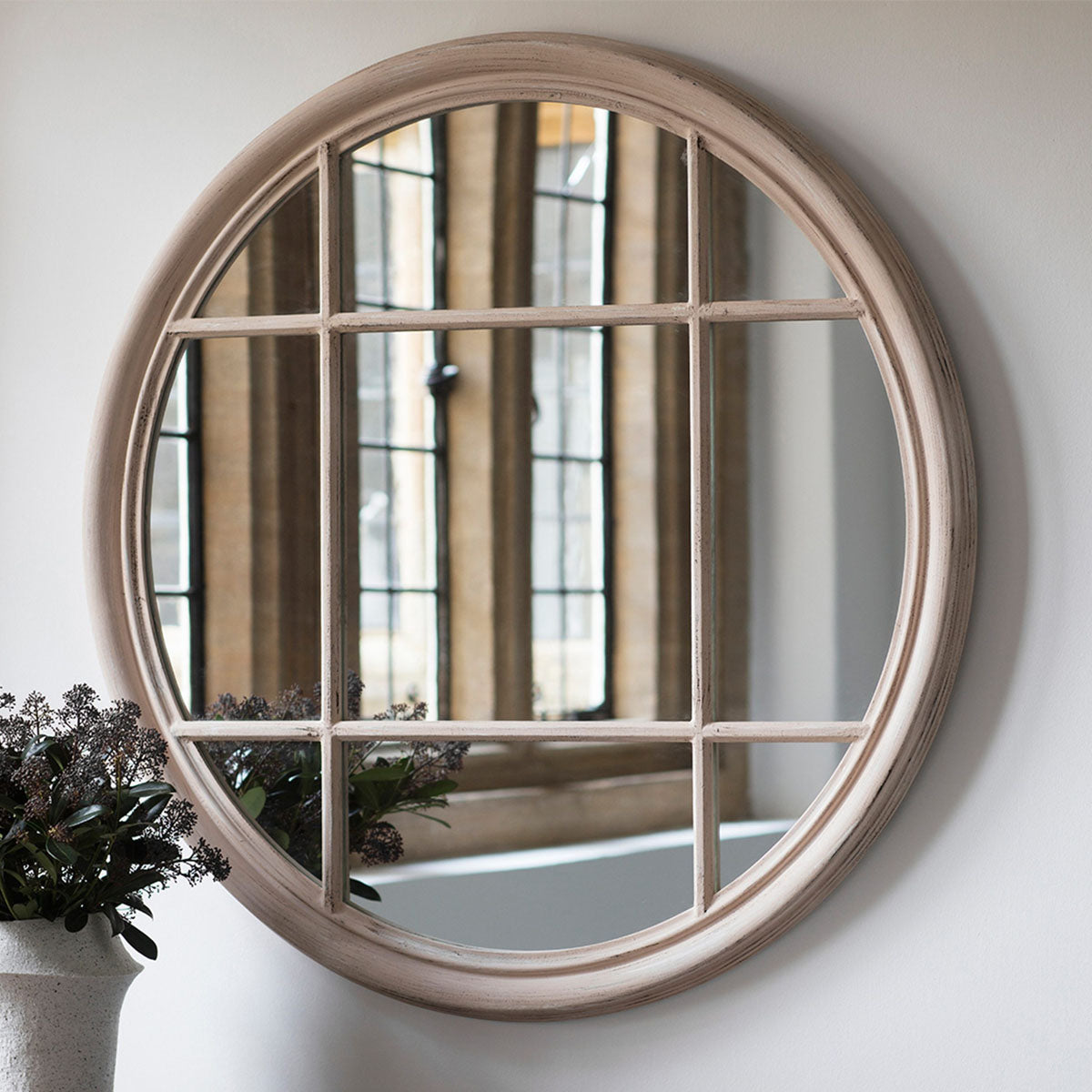 Gallery Direct Eccleston Round Mirror Clay 1000x1000mm