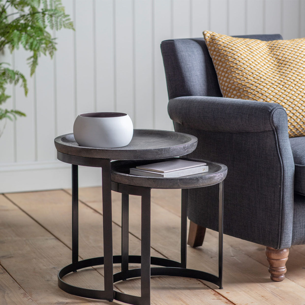 Gallery Direct Ottawa Nest of 2 Tables 480x480x500mm