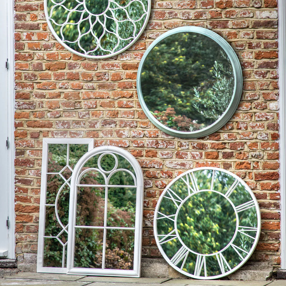 Gallery Direct Chatham Outdoor Mirror White 1050x400mm