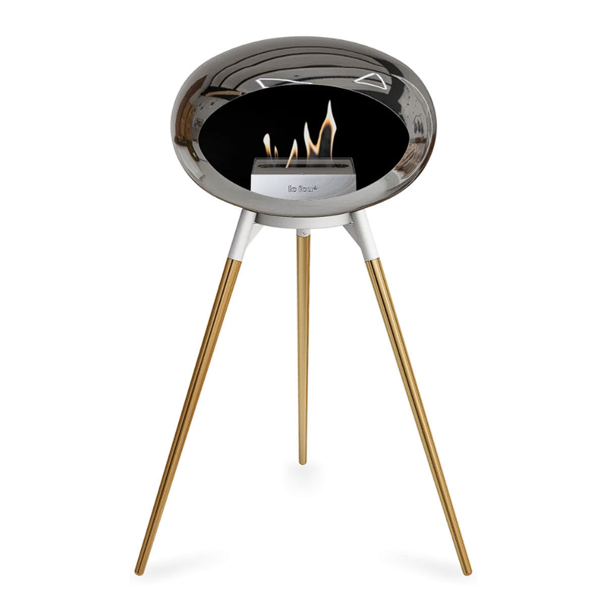 Le Feu Ground Wood High - Chromed Silver