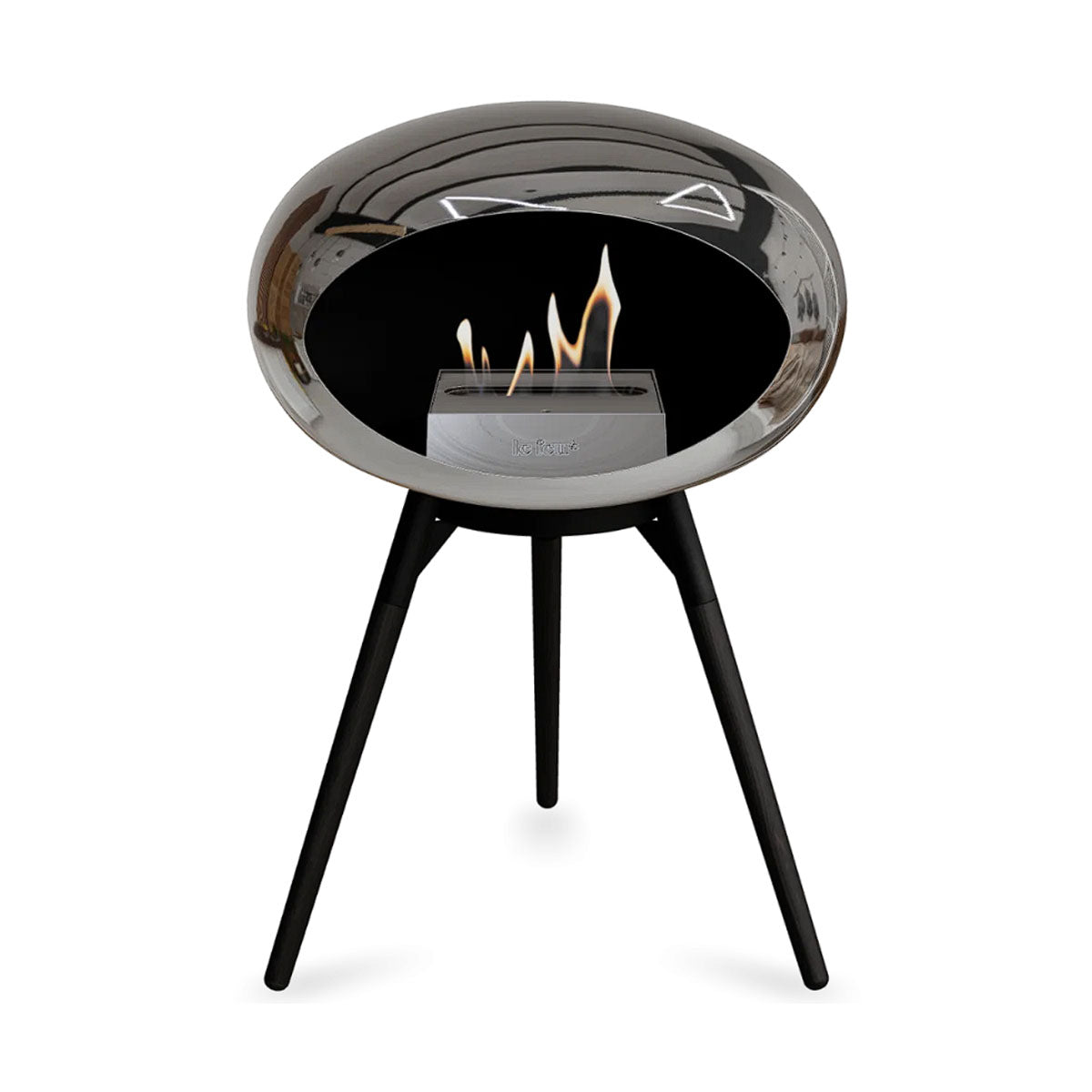 Le Feu Ground Wood Low - Chromed Silver