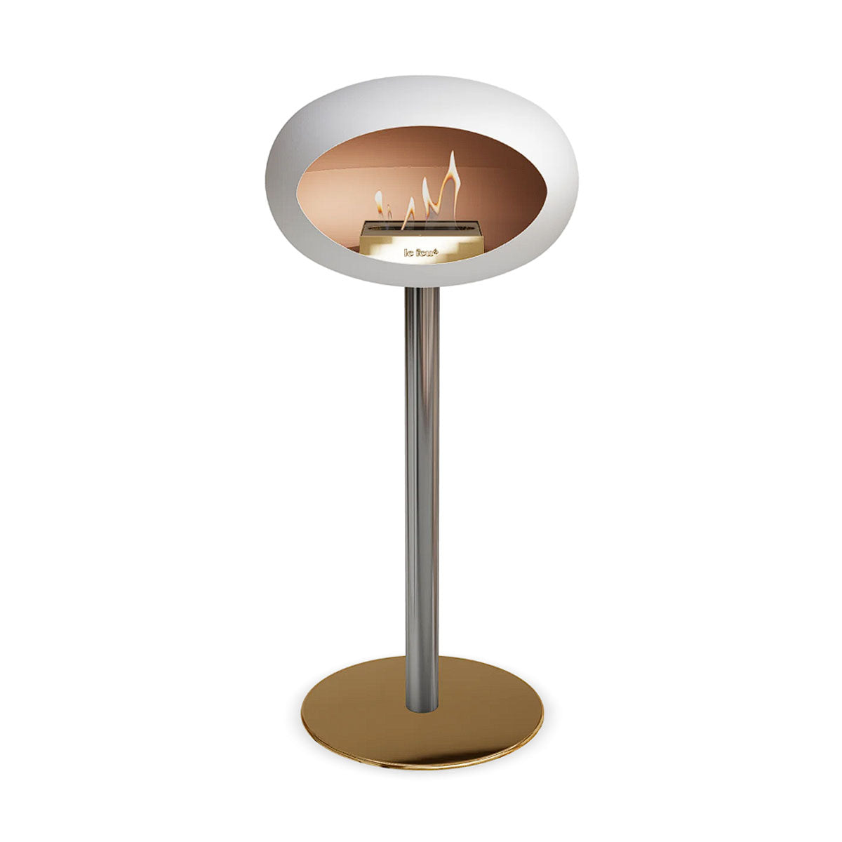 Le Feu Ground Steel High - White - 60mm Pole Width