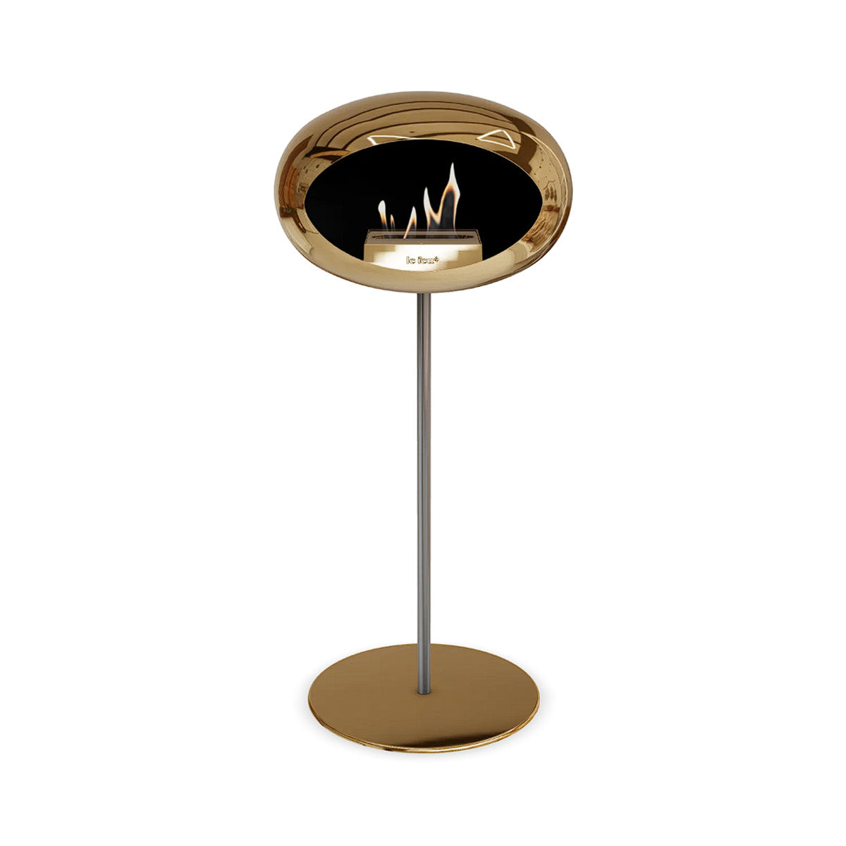 Le Feu Ground Steel High - Chromed Rose Gold - 25mm Pole Width