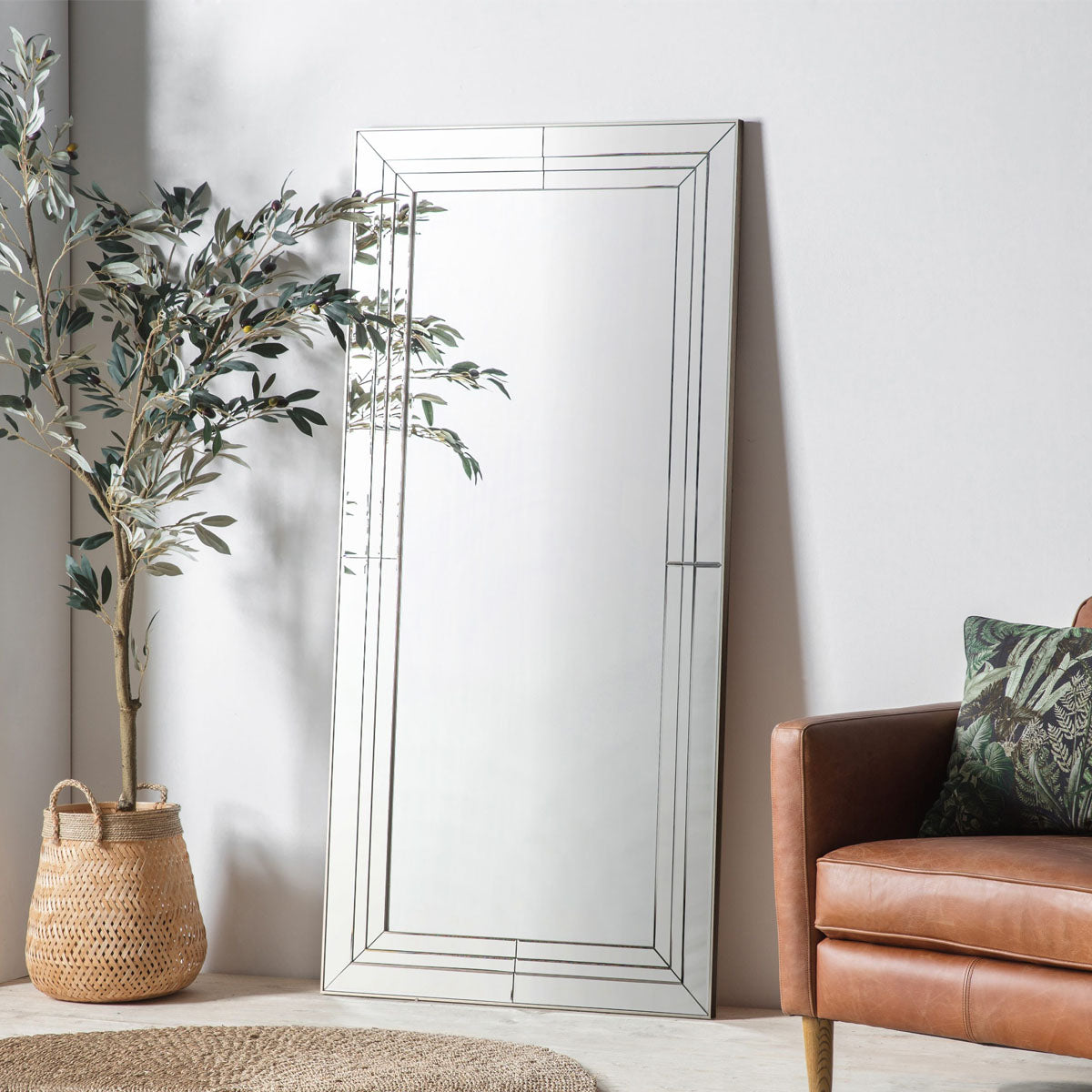 Gallery Direct Knapton Leaner Mirror 779x25x1617mm