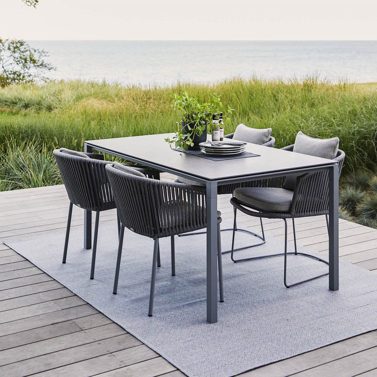 Cane-line Pure dining table, 150x90 cm