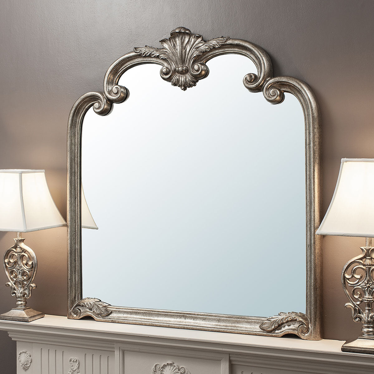Gallery Direct Palazzo Mirror Silver 1155x1040mm