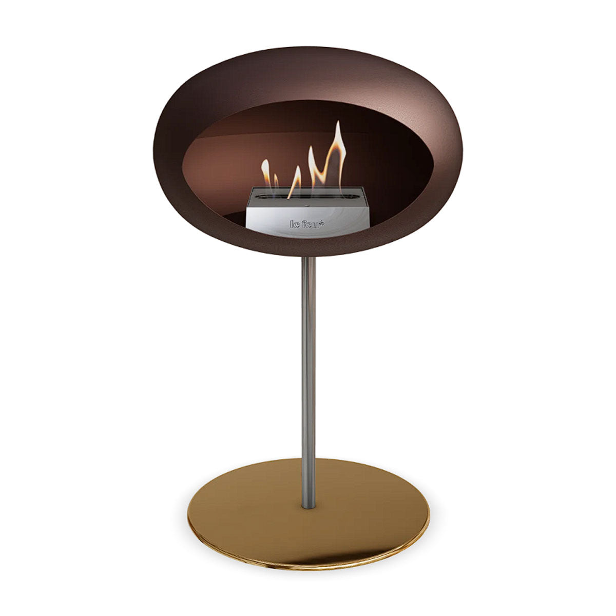 Le Feu Ground Steel Low - Mocca - 25mm Pole Width