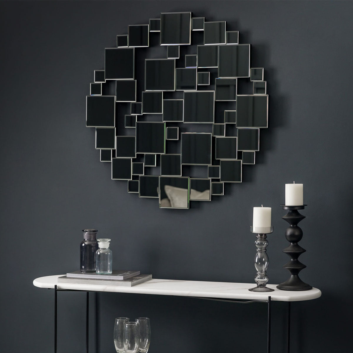 Gallery Direct Dawes Round Mirror 800mm