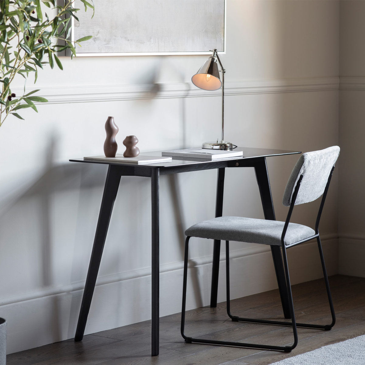 Gallery Direct Blair Desk Black 1000x500x750mm