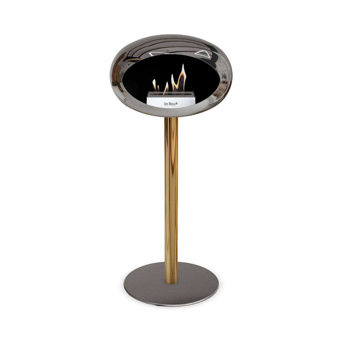 Le Feu Ground Steel High - Chromed Silver - 60mm Pole Width