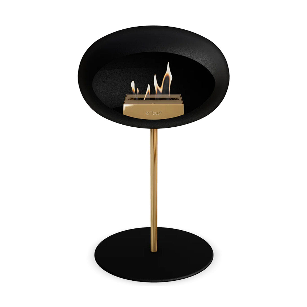 Le Feu Ground Steel Low - Black - 25mm Pole Width