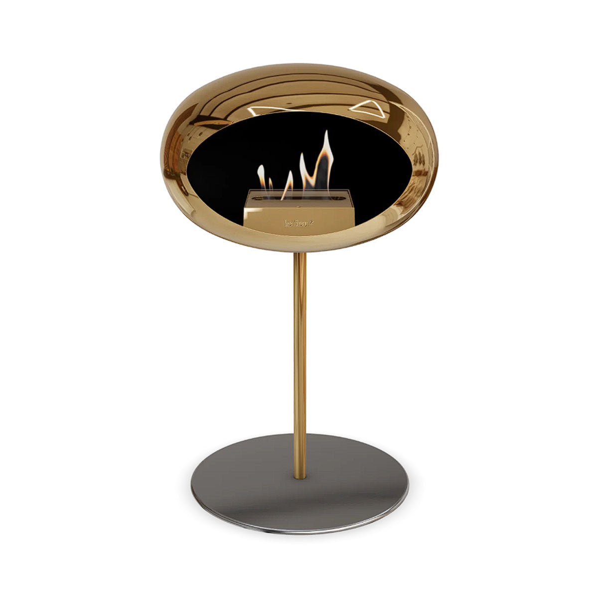 Le Feu Ground Steel Low - Chromed Rose Gold - 25mm Pole Width