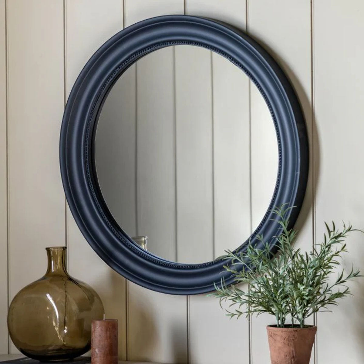 Gallery Direct Sherwood Round Mirror Lead 800mm