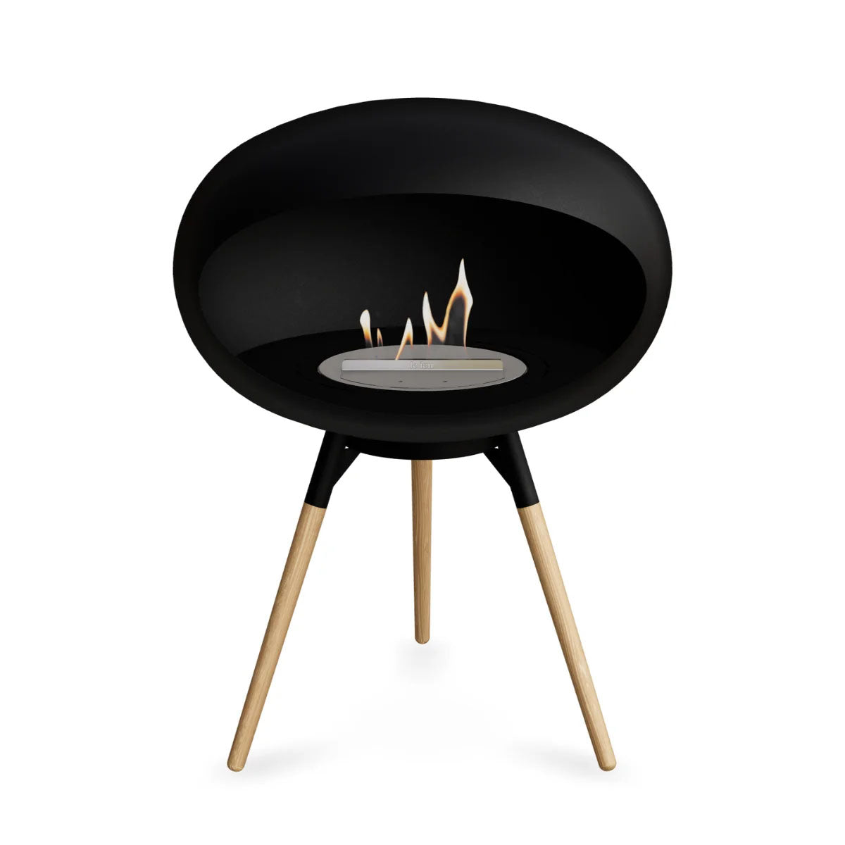 Le Feu Dome 625 - Black Ground Wood Low
