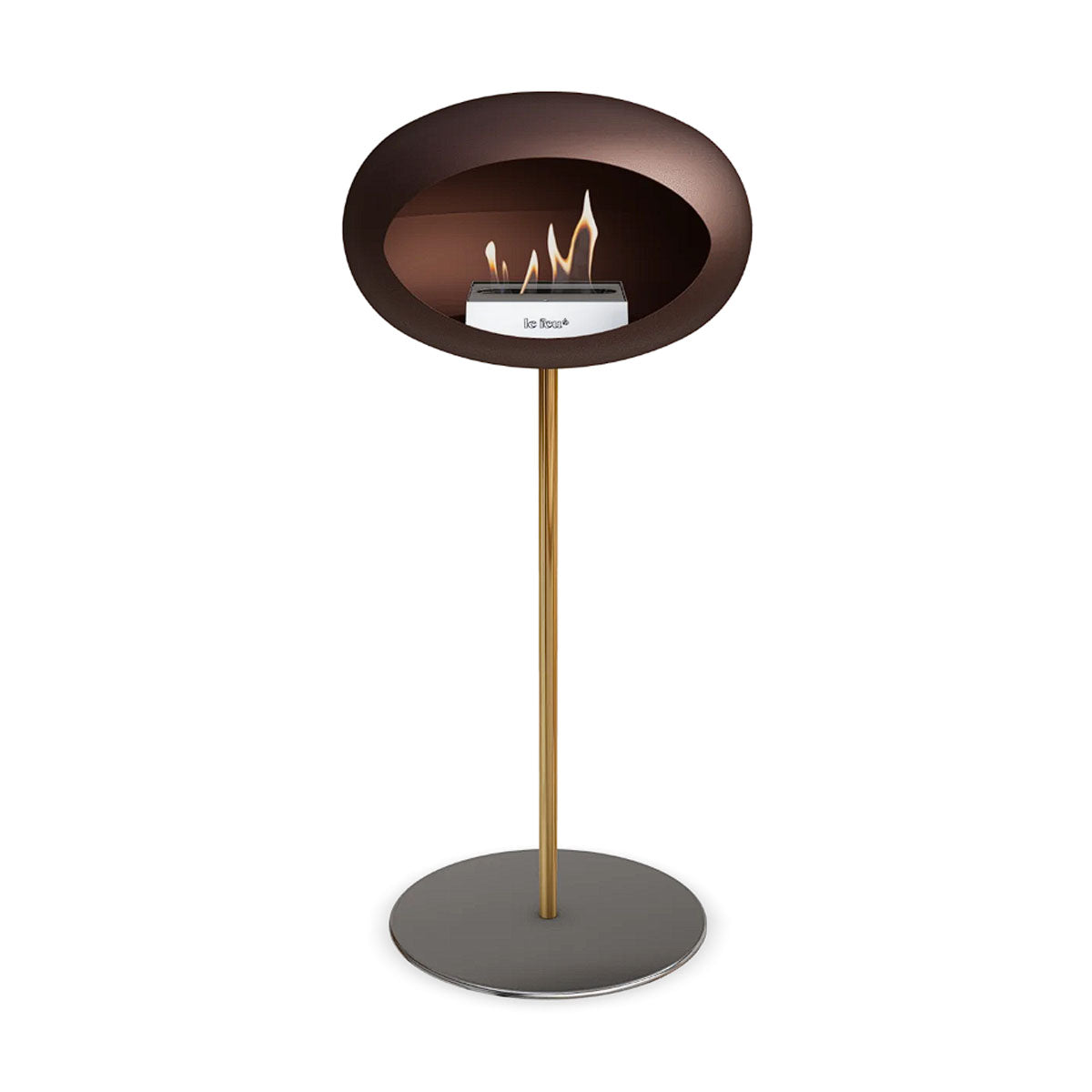 Le Feu Ground Steel High - Mocca - 25mm Pole Width