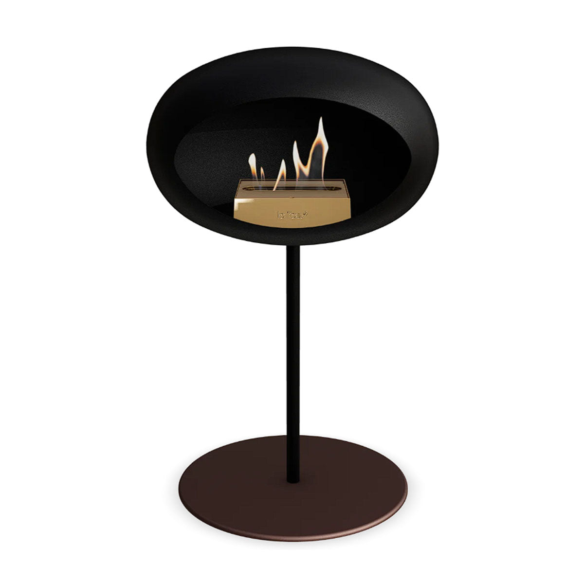 Le Feu Ground Steel Low - Black - 25mm Pole Width