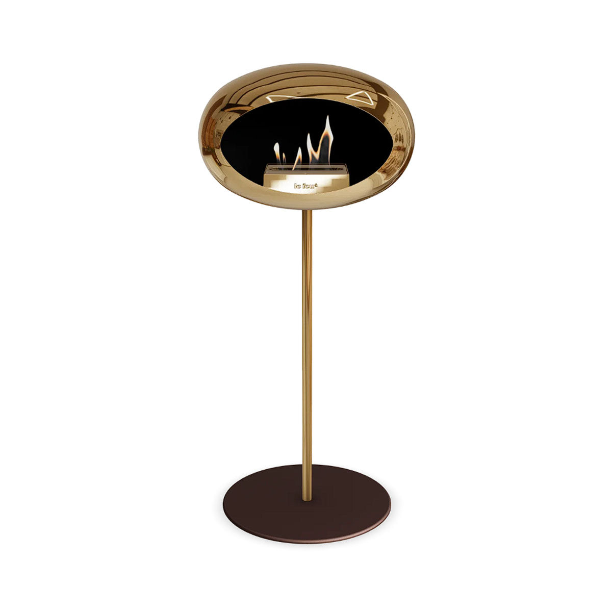 Le Feu Ground Steel High - Chromed Rose Gold - 25mm Pole Width