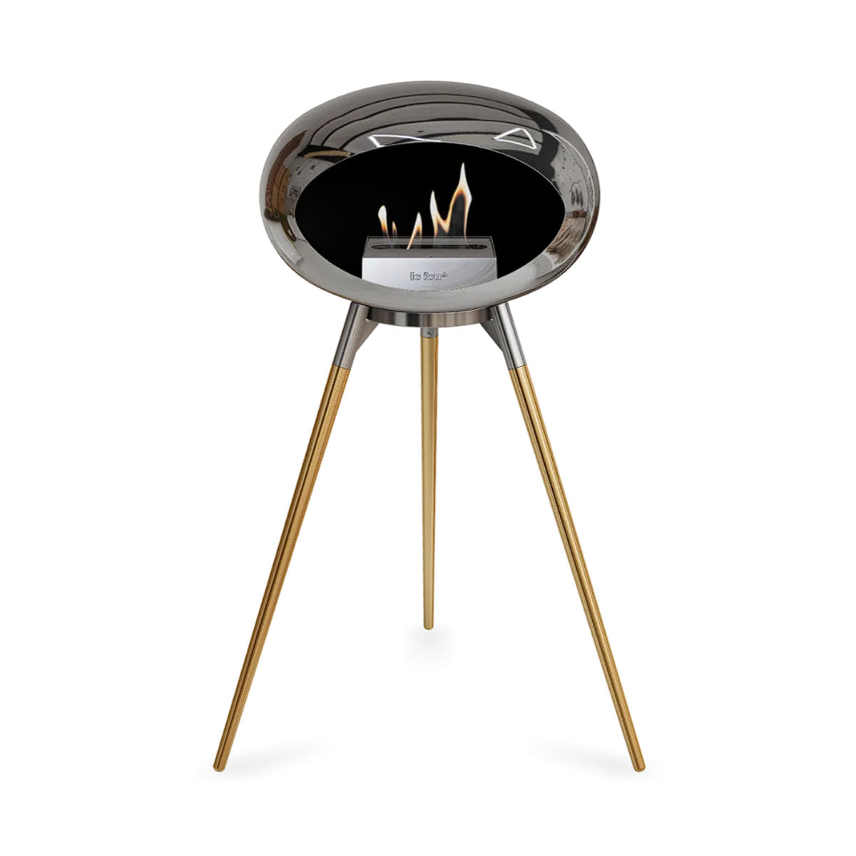 Le Feu Ground Wood High - Chromed Silver