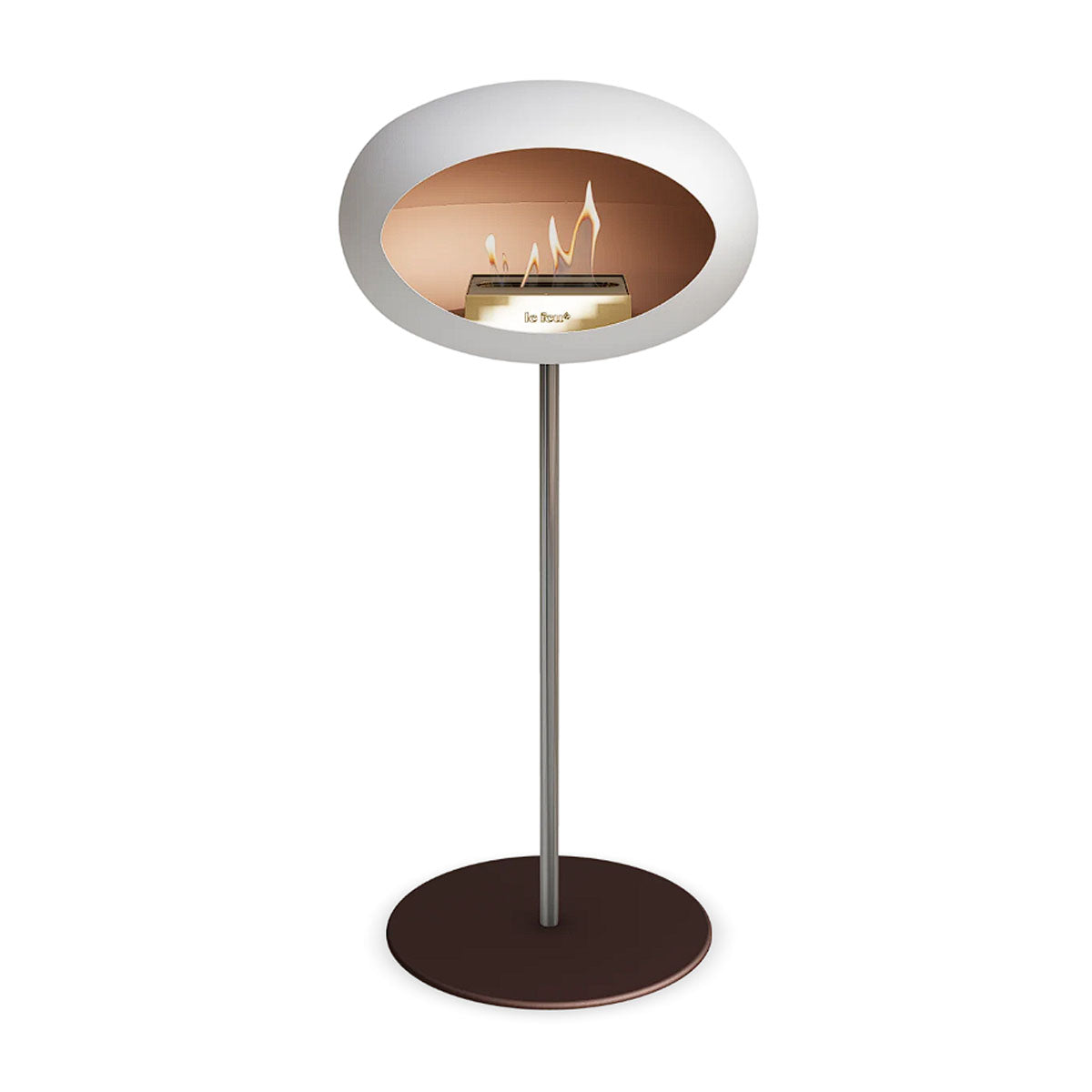 Le Feu Ground Steel High - White - 25mm Pole Width