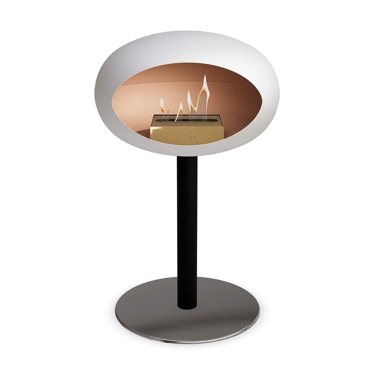 Le Feu Ground Steel Low - White - 60mm Pole Width