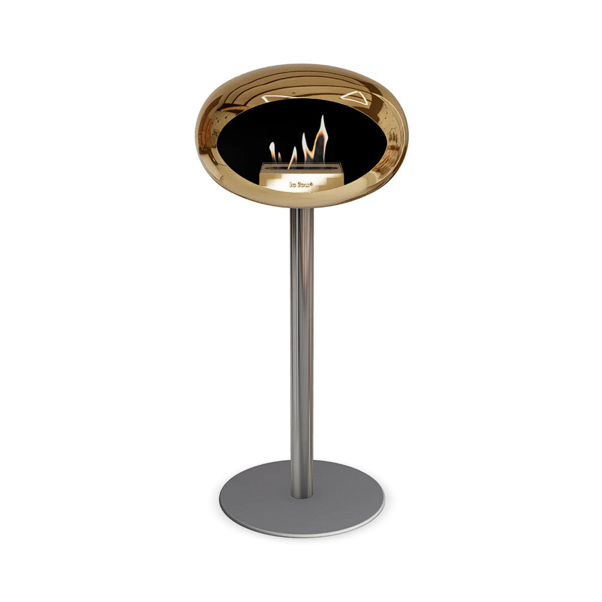 Le Feu Ground Steel High - Chromed Rose Gold - 60mm Pole Width