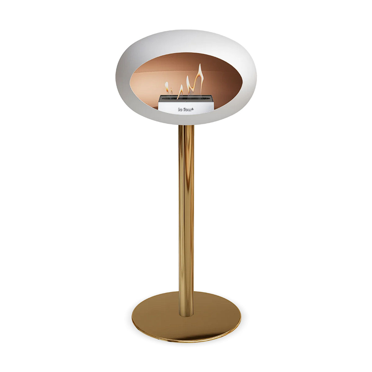 Le Feu Ground Steel High - White - 60mm Pole Width
