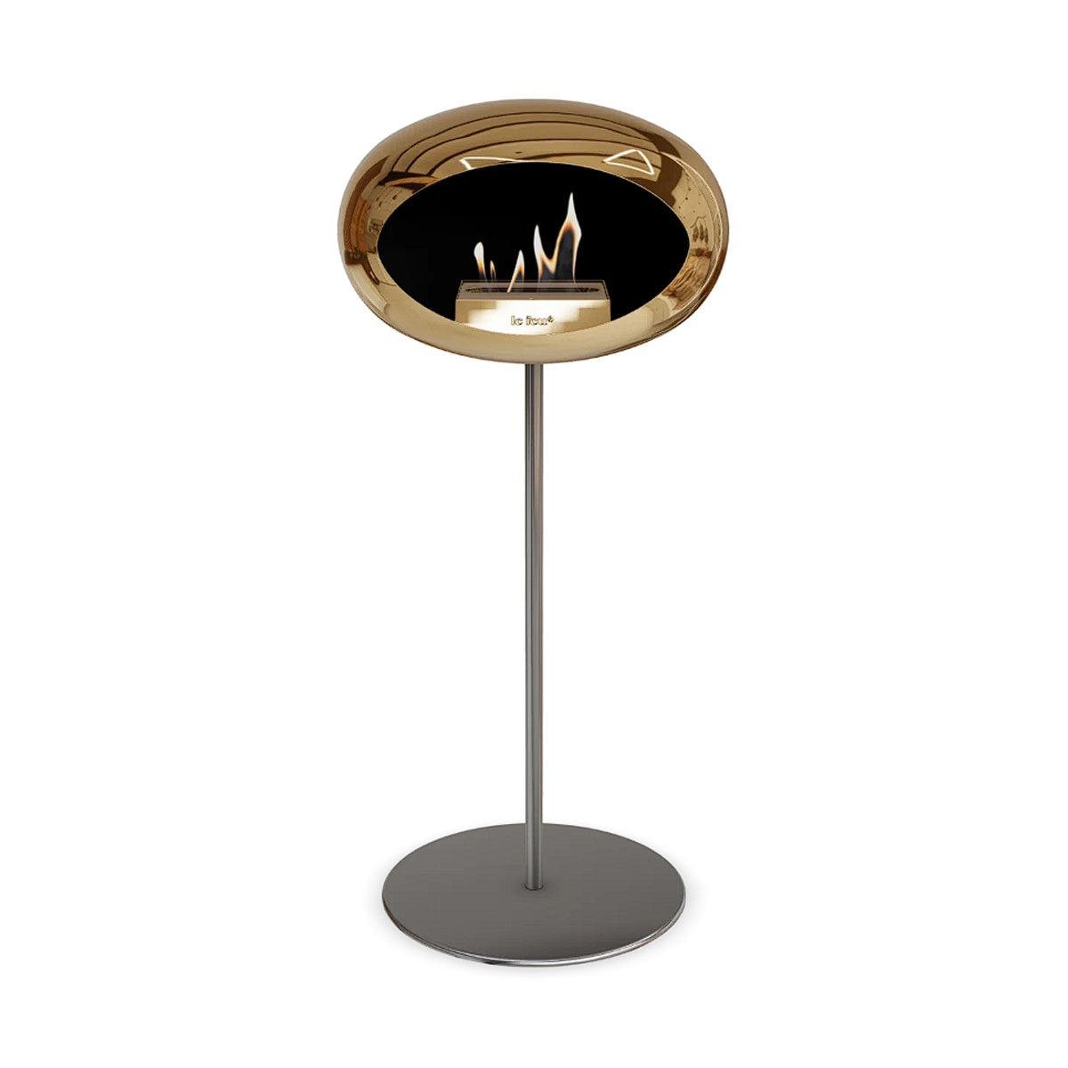 Le Feu Ground Steel High - Chromed Rose Gold - 25mm Pole Width