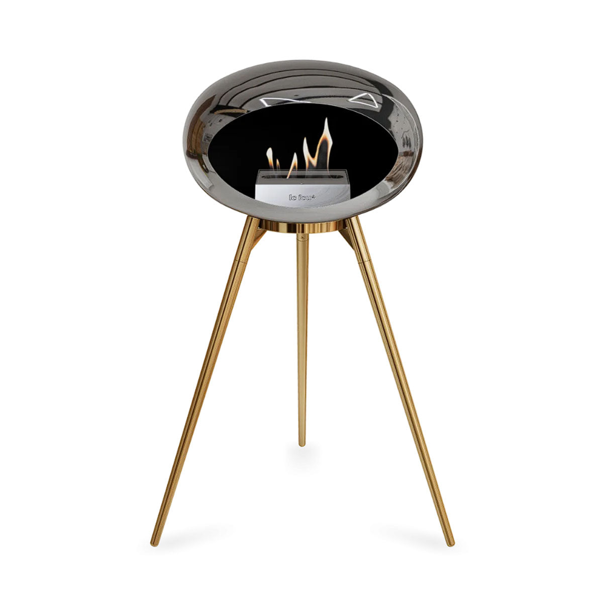 Le Feu Ground Wood High - Chromed Silver