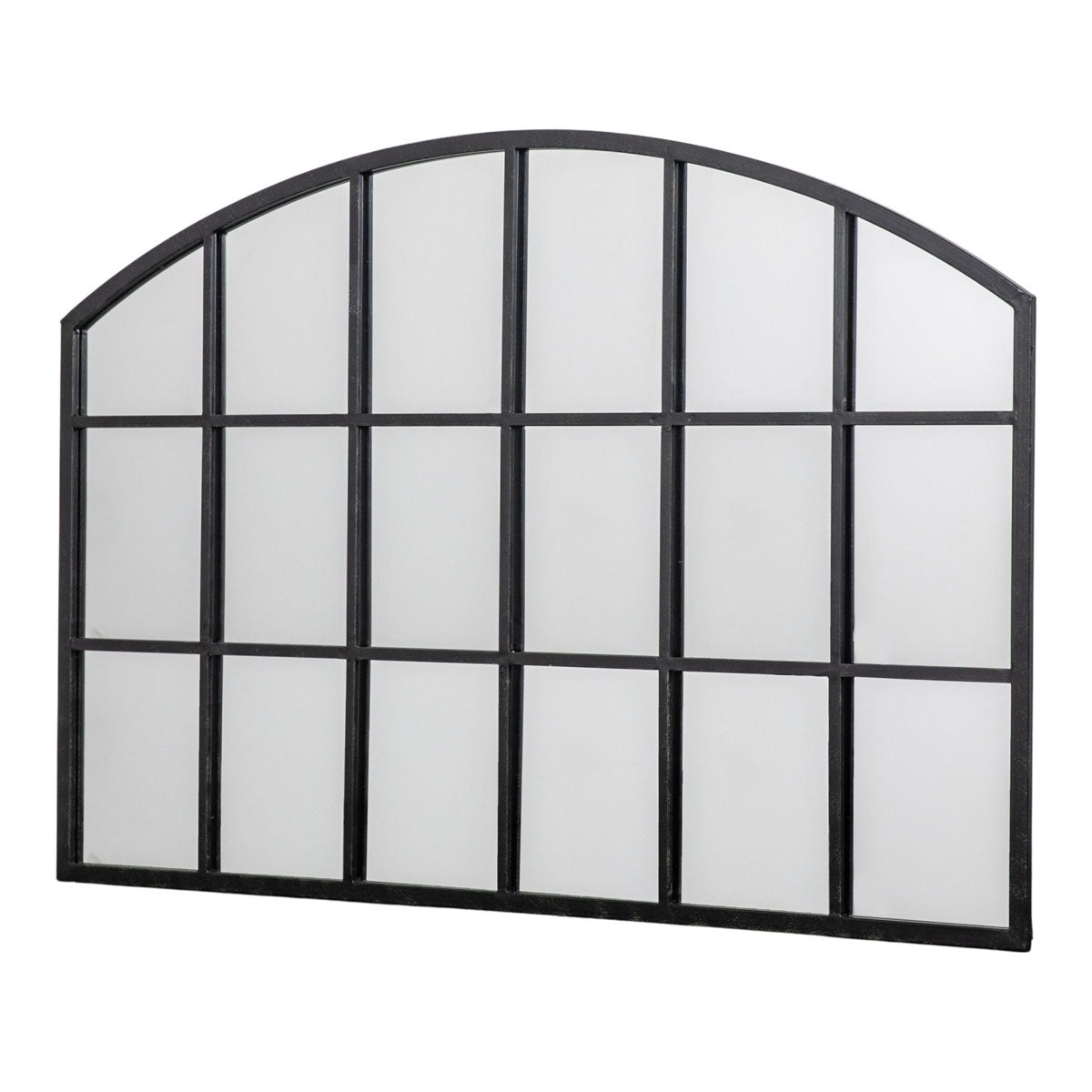 Gallery Direct Wingham Arch Mirror Black 1200x30x800mm