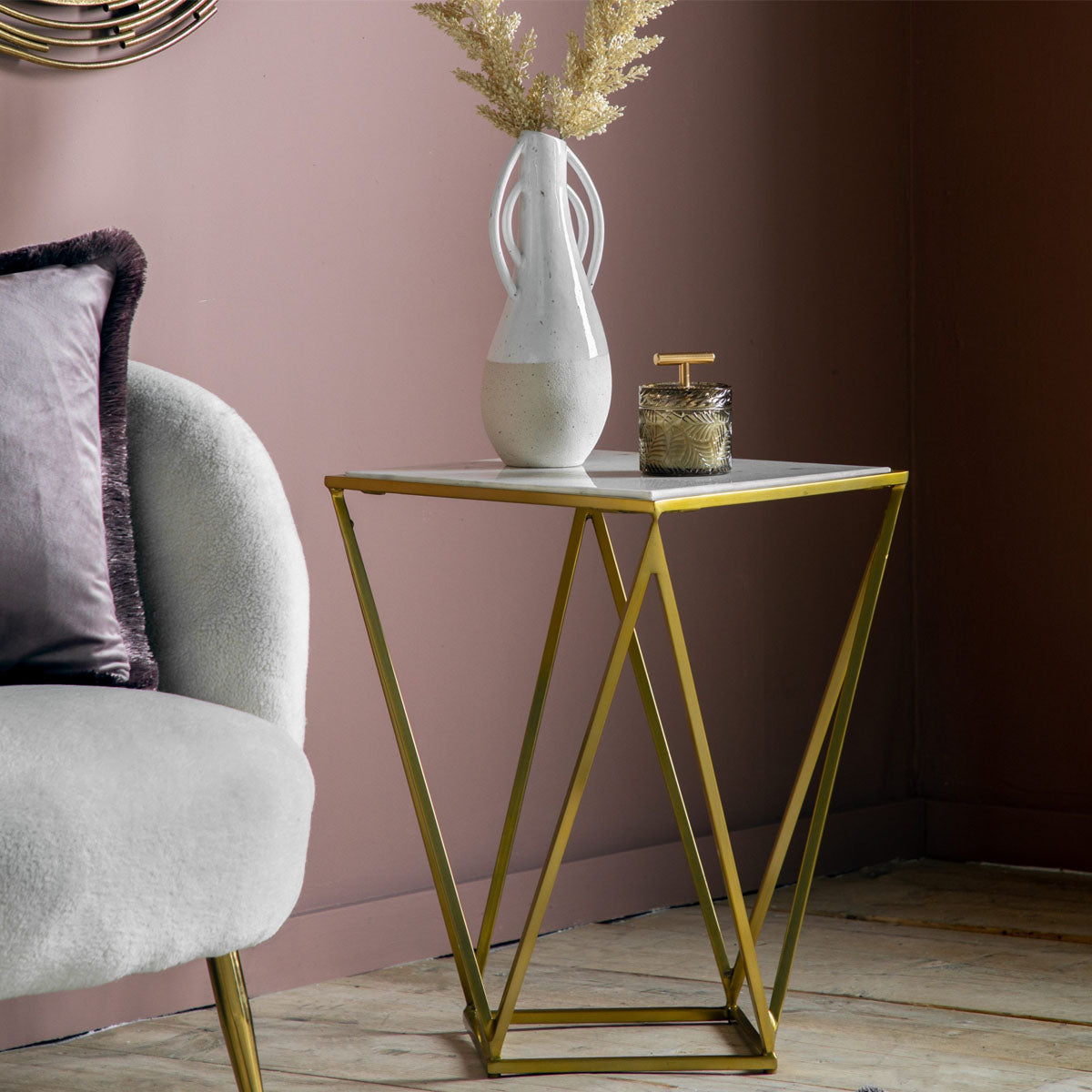 Gallery Direct Helford Side Table Gold