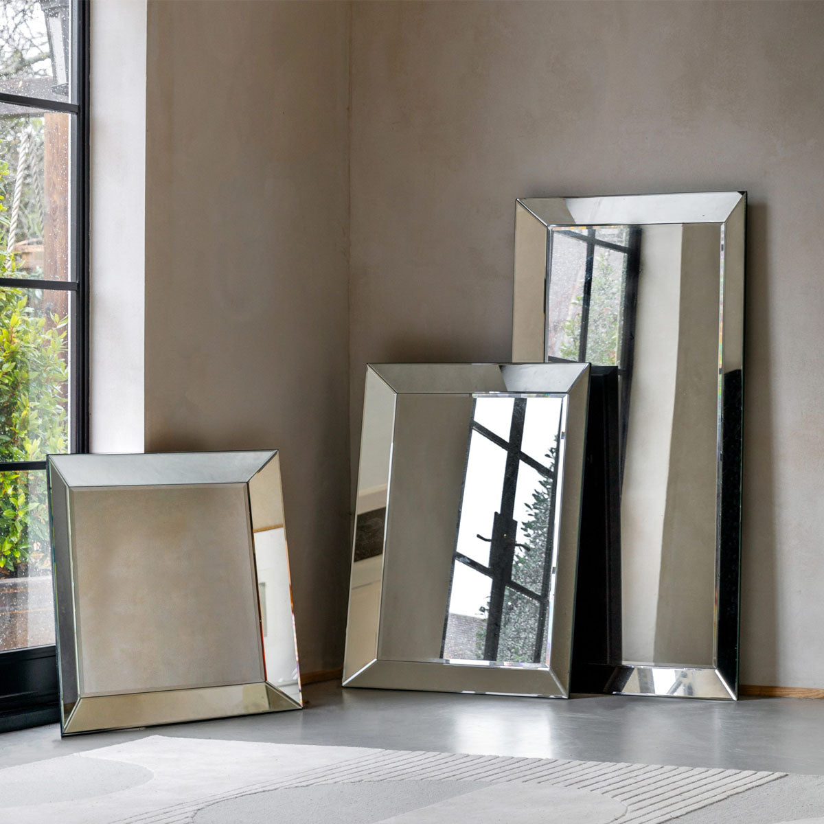 Gallery Direct Greenhithe Square Mirror 900x70x900mm