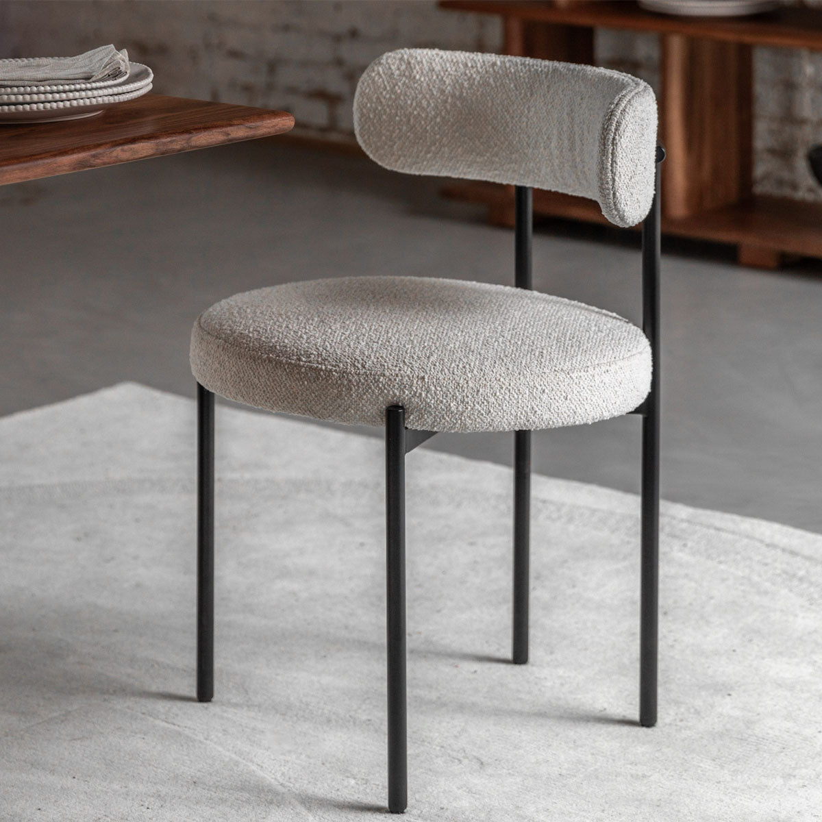 Gallery Direct Aveley Dining Chair Vanilla (2pk) 525x510x750mm