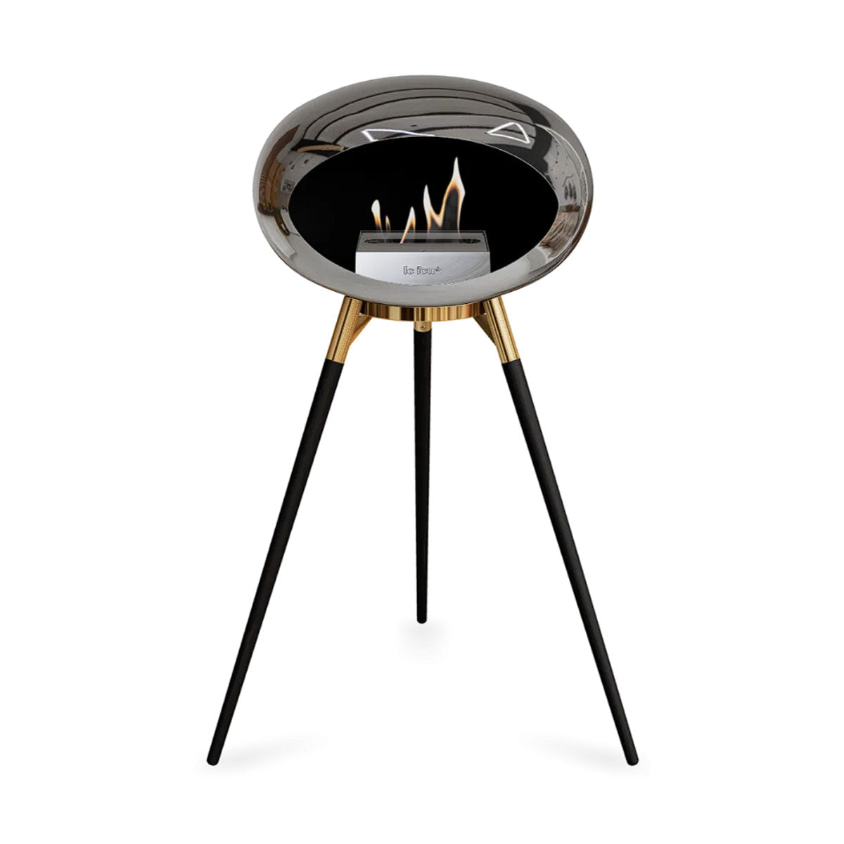 Le Feu Ground Wood High - Chromed Silver
