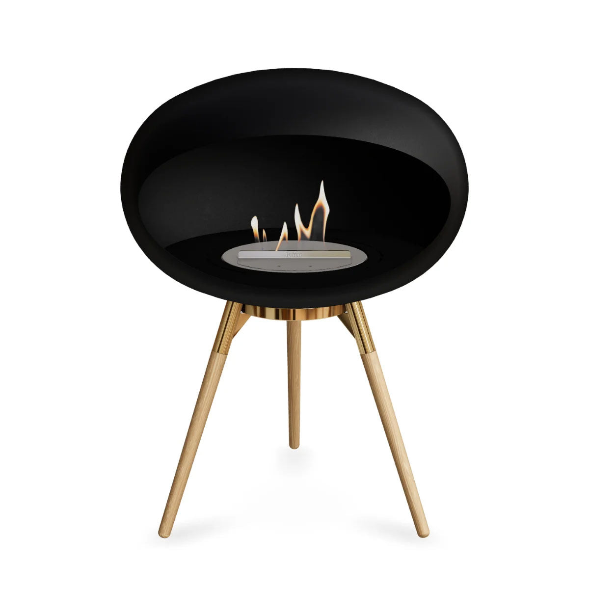 Le Feu Dome 625 - Black Ground Wood Low