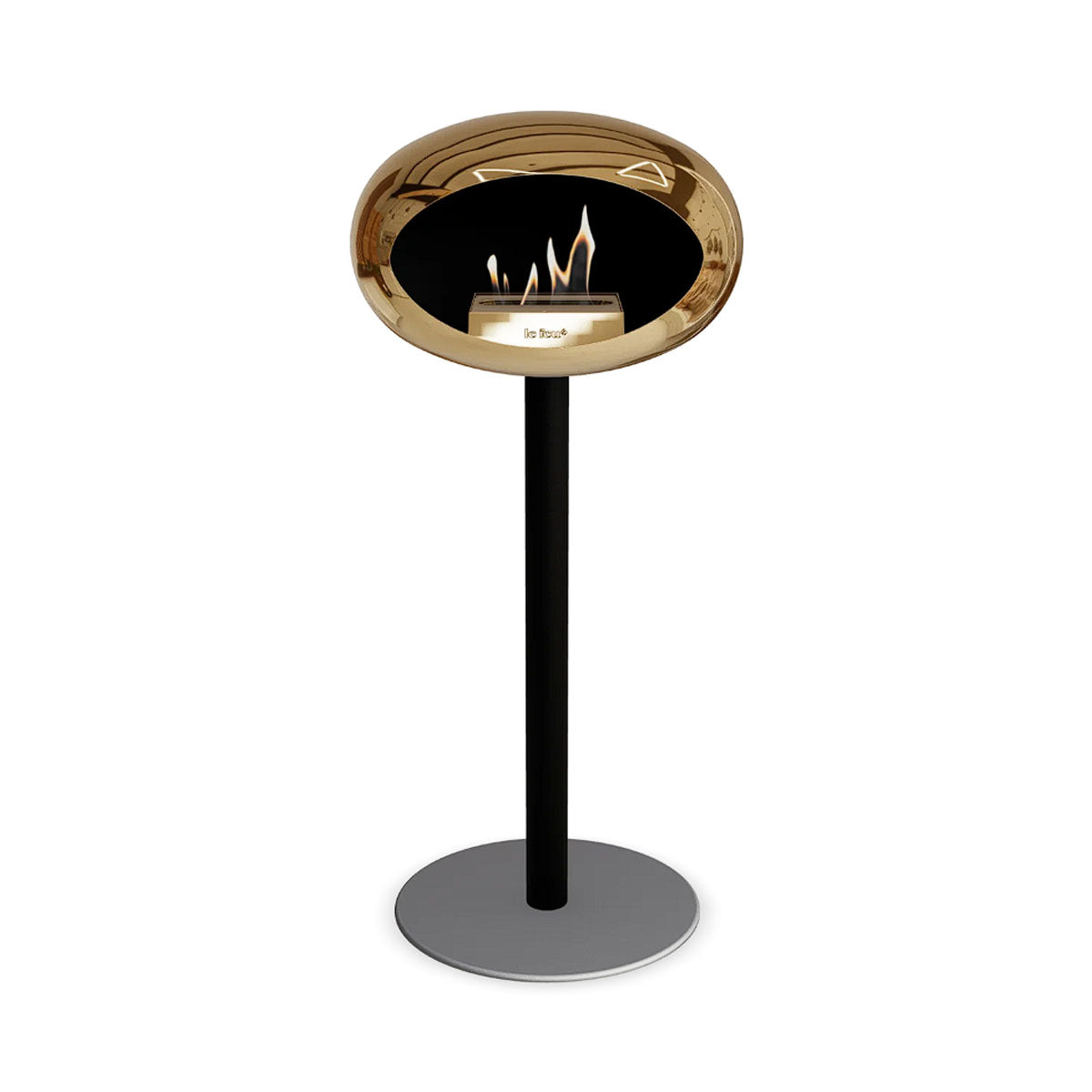 Le Feu Ground Steel High - Chromed Rose Gold - 60mm Pole Width