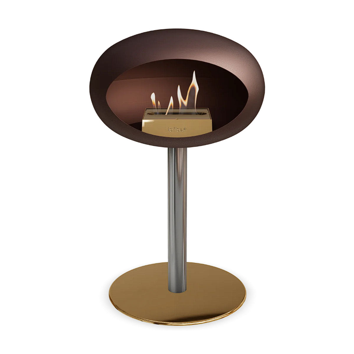 Le Feu Ground Steel Low - Mocca - 60mm Pole Width