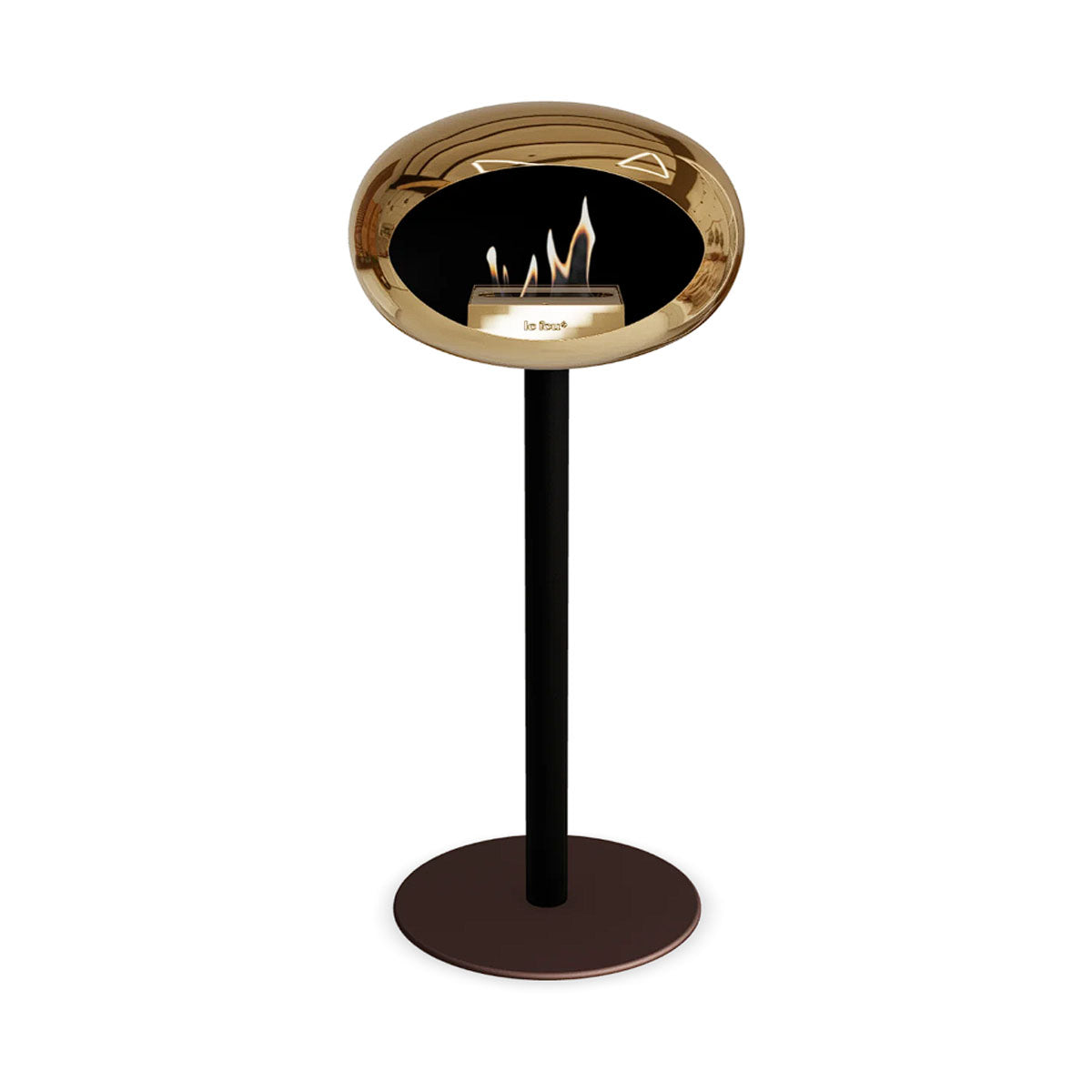 Le Feu Ground Steel High - Chromed Rose Gold - 60mm Pole Width