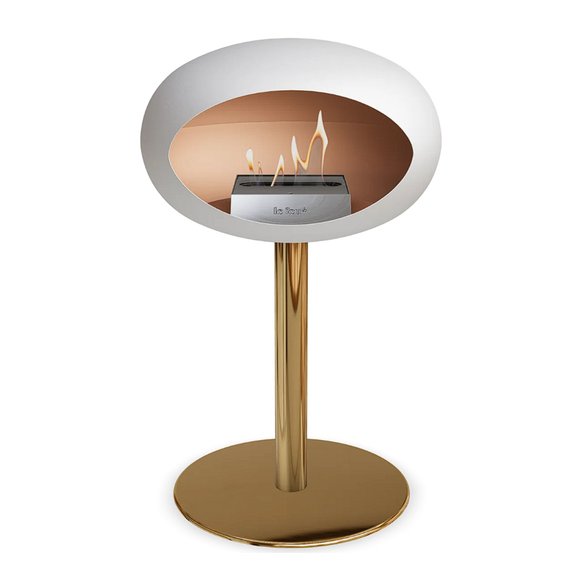 Le Feu Ground Steel Low - White - 60mm Pole Width